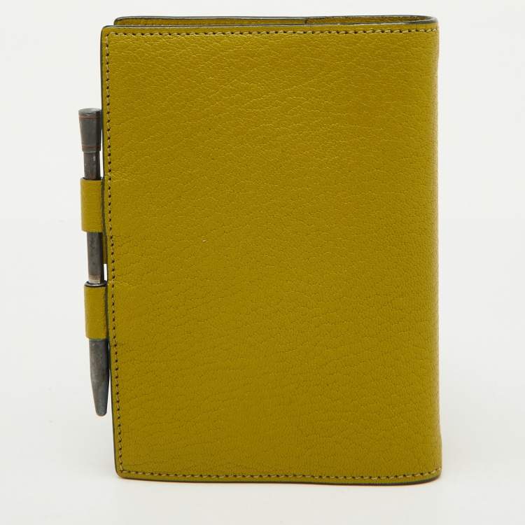 Pre Owned Hermès Vert Chartreuse Mysore Leather Vision Agenda Cover