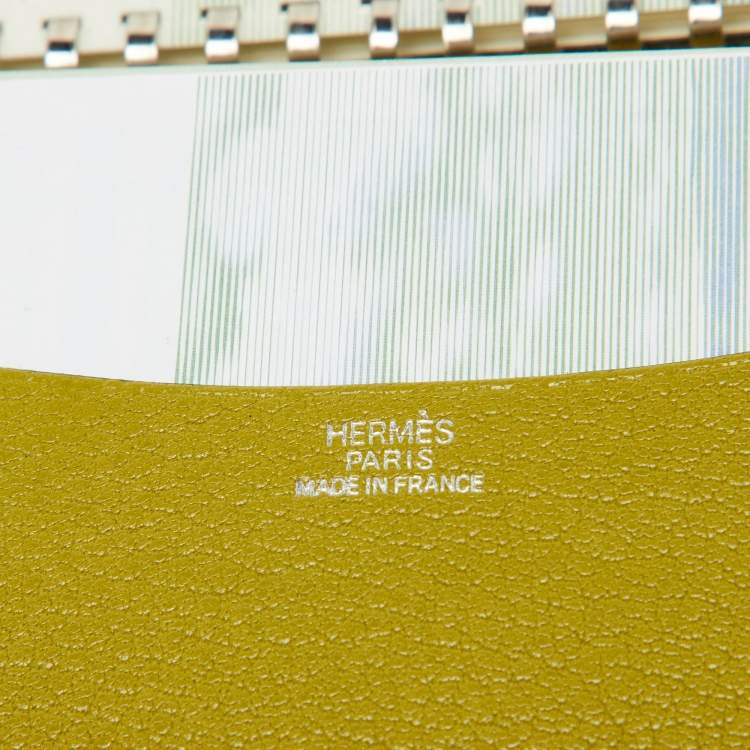 Pre Owned Hermès Vert Chartreuse Mysore Leather Vision Agenda Cover