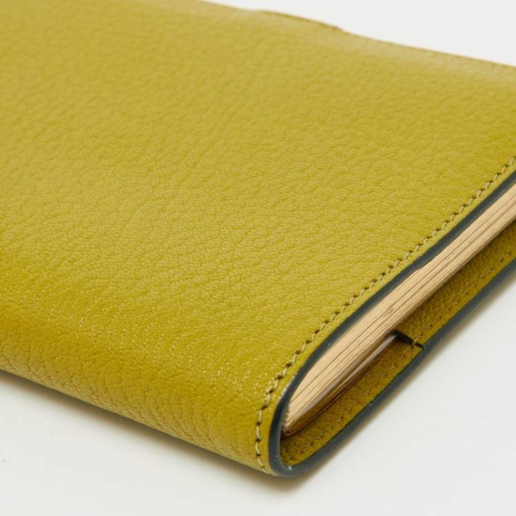 Pre Owned Hermès Vert Chartreuse Mysore Leather Vision Agenda Cover