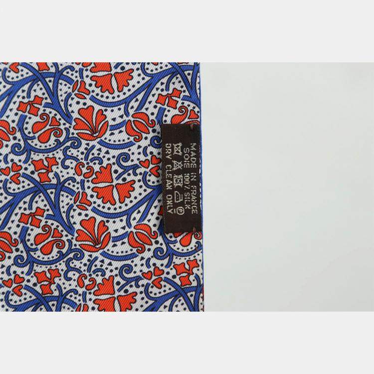 Pre Owned Hermes Multicolour Maxi Twilly & No.6 Scarf Knotting Card