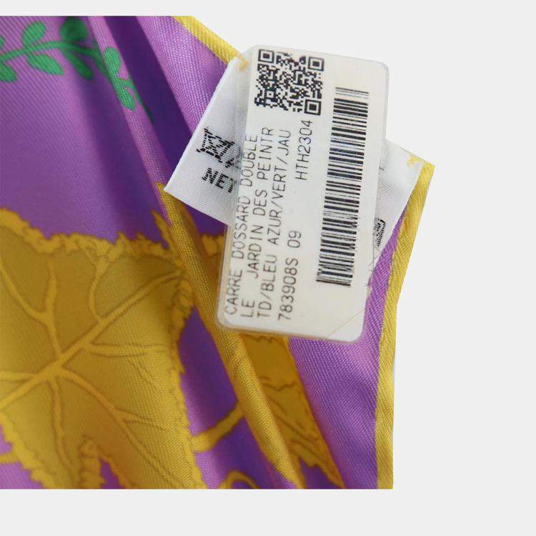 Pre Owned Hermes Le Jardin Des Peintres Dossard Scarf