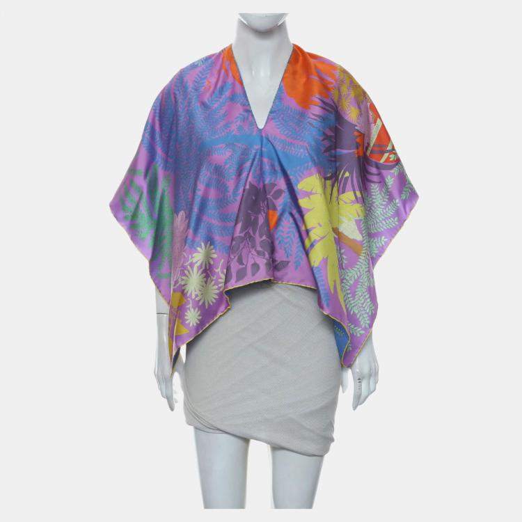 Pre Owned Hermes Le Jardin Des Peintres Dossard Scarf