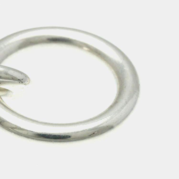 Pre Owned Hermes Silver 925 Chaine D'Ancre Charm Bracelet