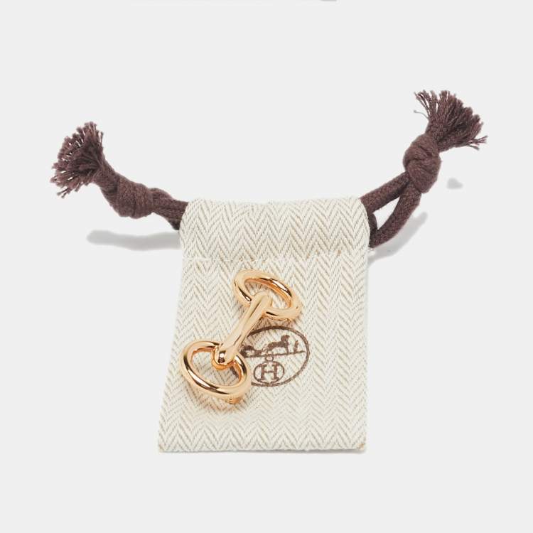 Pre Owned Hermès Rose Gold Finish Metal Heritage Buckle