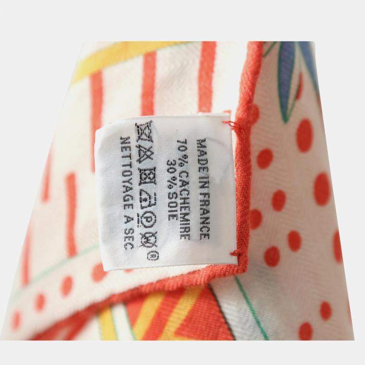 Pre Owned Hermes Multicolor Cashmere, Silk Acte III, Scene I, La Clairiere Shawl 