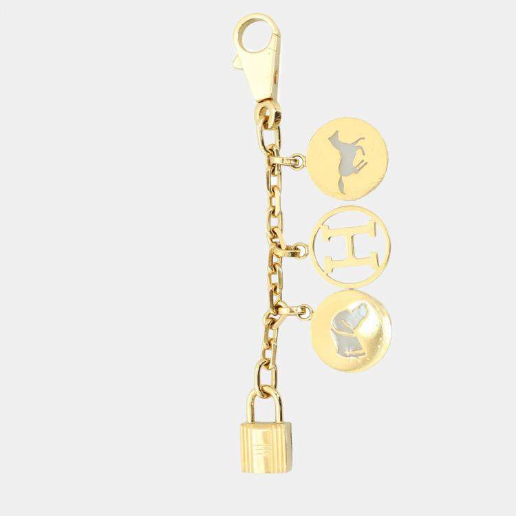 Pre Owned Hermes Gold Tone Breloque Bag Charm