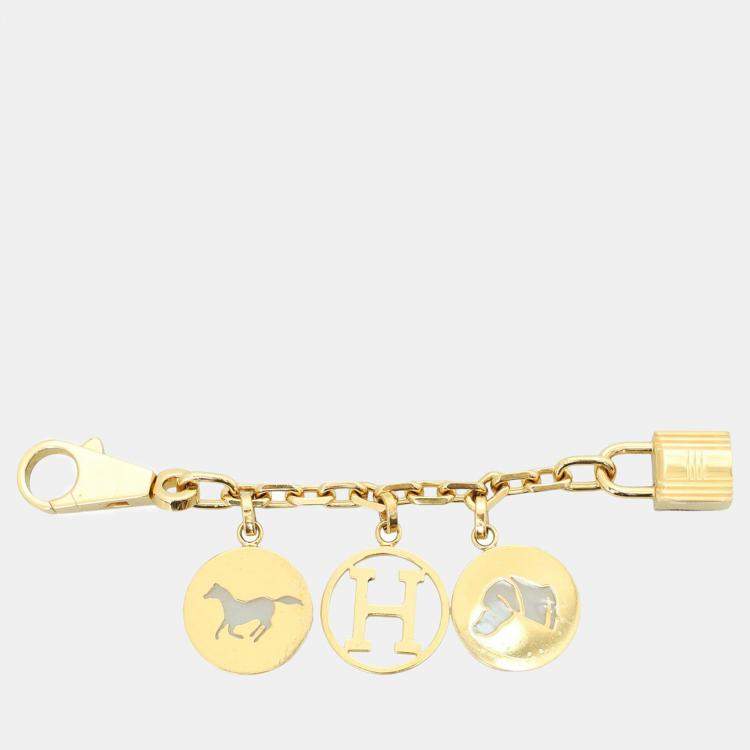 Pre Owned Hermes Gold Tone Breloque Bag Charm