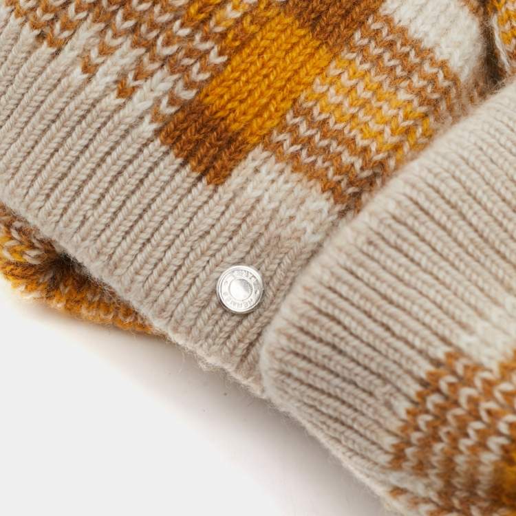 Pre Owned Hermes Brown Cashmere Sherwood Socks