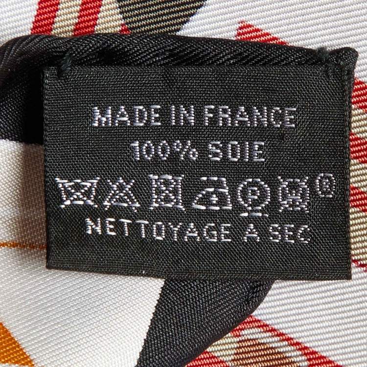 Pre Owned Hermes Multicolor Horse Club Silk Gavroche