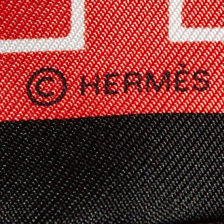 Pre Owned Hermes Multicolor Horse Club Silk Gavroche