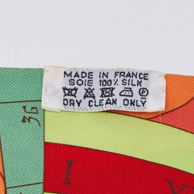 Pre Owned Hermes Multicolor Astrologie Nouvelle Silk Twilly