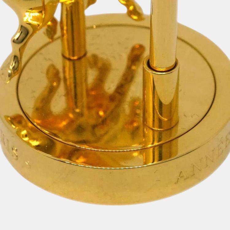 Pre Owned Hermes Gold Plated Pegasus Cadena 