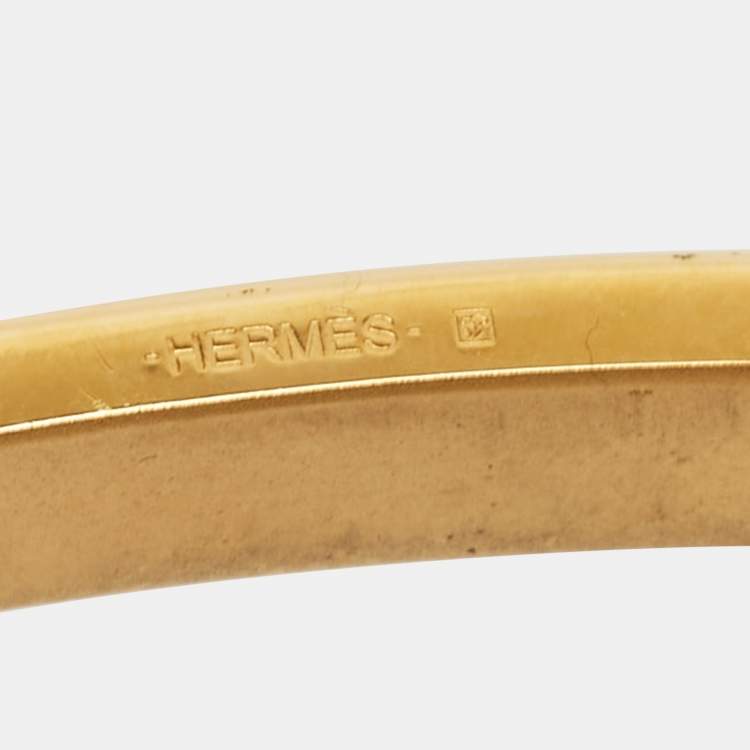 Pre Owned Hermes Gold Plated H Belt Buckle