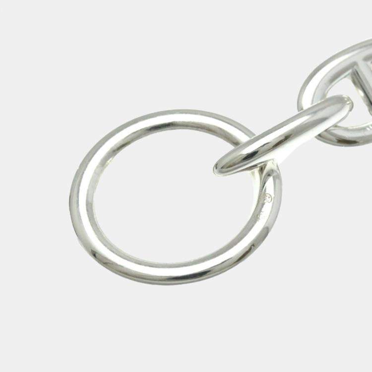 Pre Owned Hermes Silver Chaine D'ancre Chain Bracelet