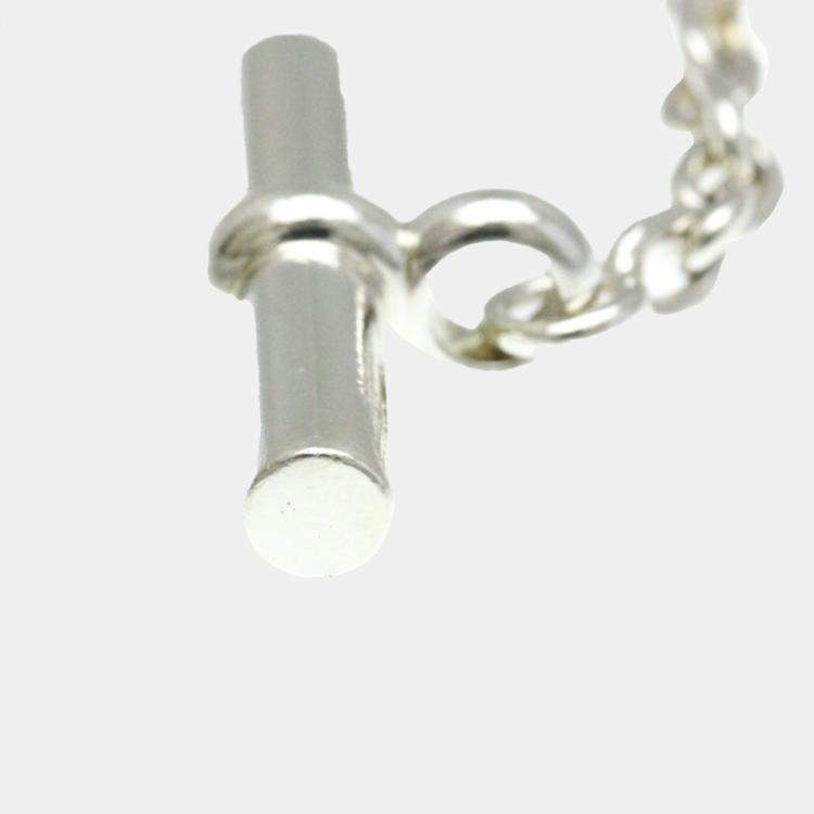 Pre Owned Hermes Silver Chaine D'ancre LG Chain Bracelet