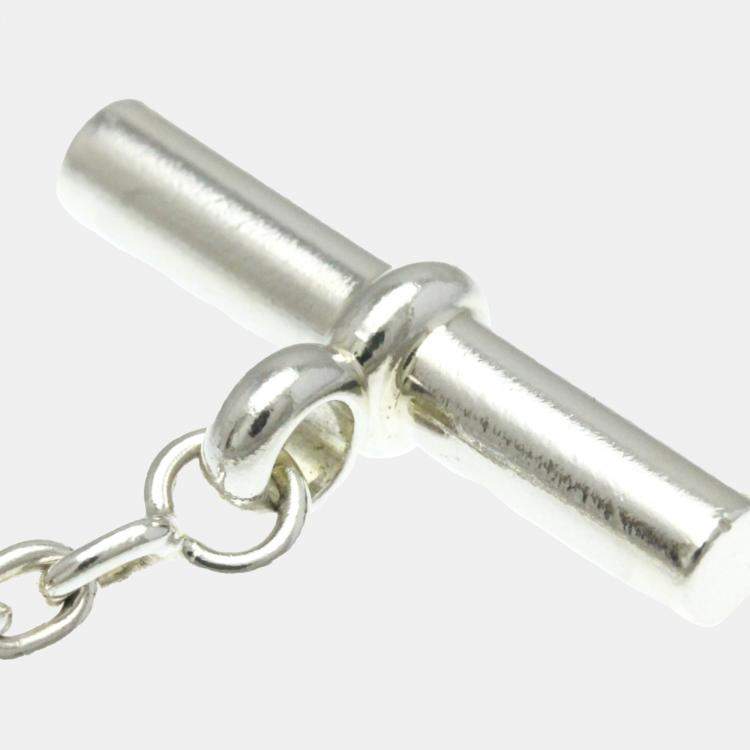 Pre Owned Hermes Silver Chaine D'ancre LG Chain Bracelet