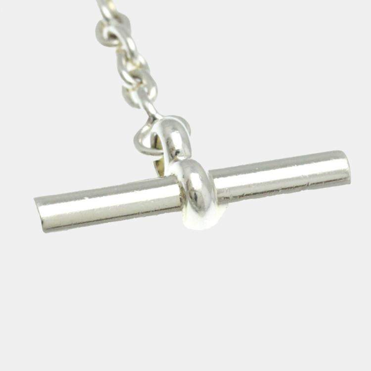 Pre Owned Hermes Silver Chaine D'ancre LG Chain Bracelet