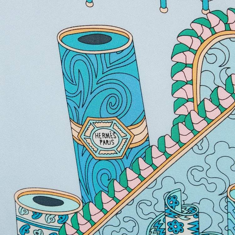 Pre Owned Hermès Multicolor Les Tresors D'Un Artiste Printed Silk Square Scarf