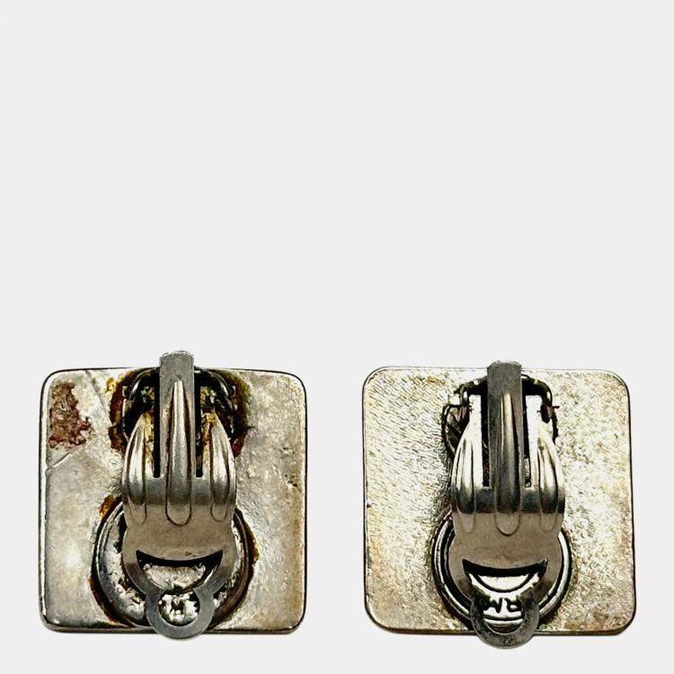 Pre Owned  Hermes Medor Clip On Earrings