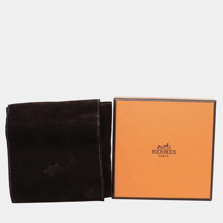 Pre Owned Hermes Gold Swift Calfskin Collier de Chien Bracelet