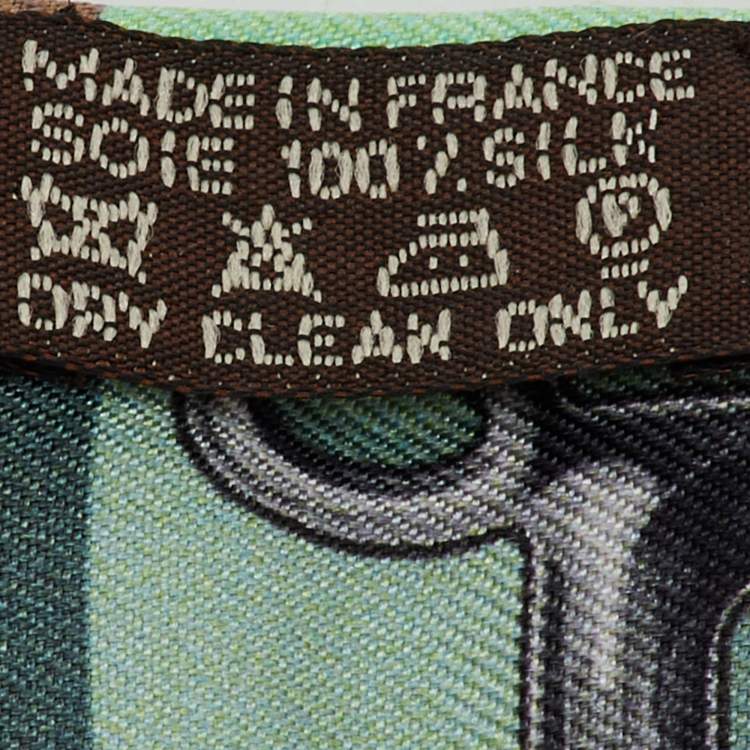 Pre Owned Hermes Multicolor Bouclerie d'Attelage Silk Twilly