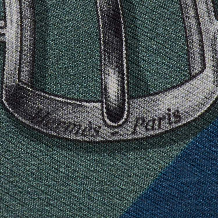 Pre Owned Hermes Multicolor Bouclerie d'Attelage Silk Twilly