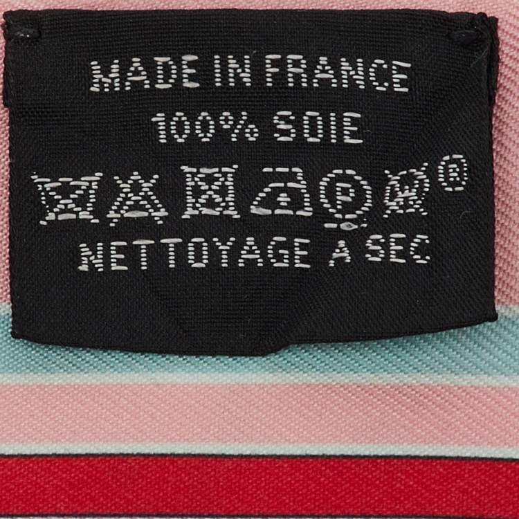 Pre Owned Hermès Multicolor Couvertures Nouvelles Silk Twilly