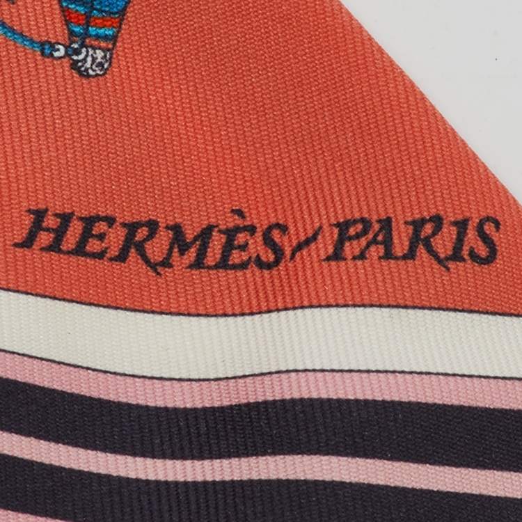 Pre Owned Hermès Multicolor Couvertures Nouvelles Silk Twilly