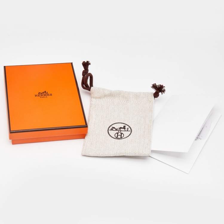 Pre Owned Hermès Mini Pop H Enamel Gold Plated Necklace