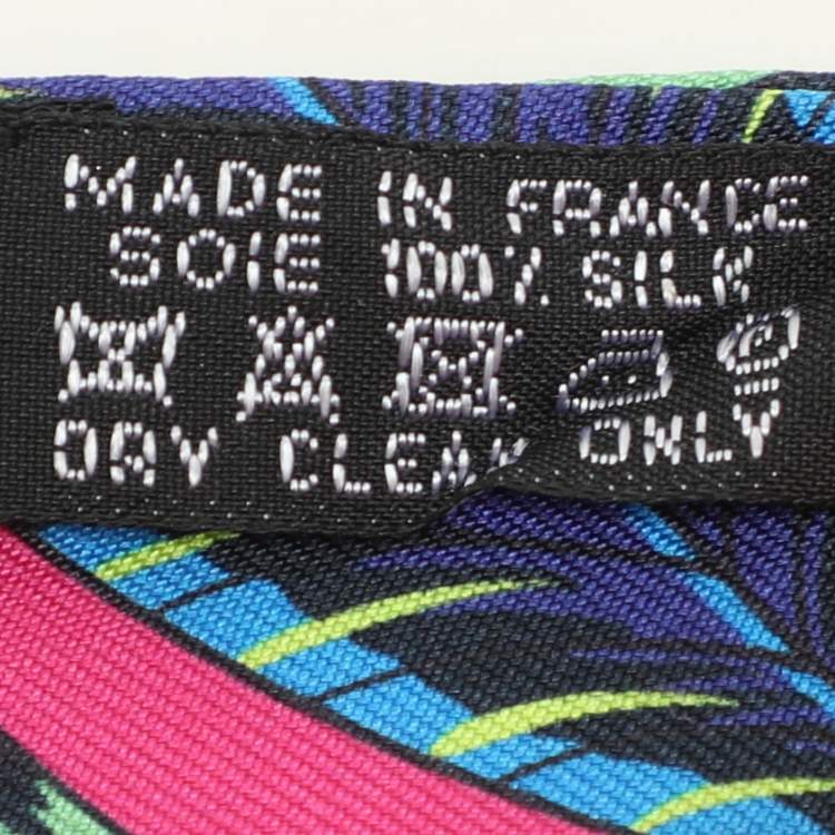 Pre Owned Hermès Multicolor Print Silk The Savana Dance Twilly