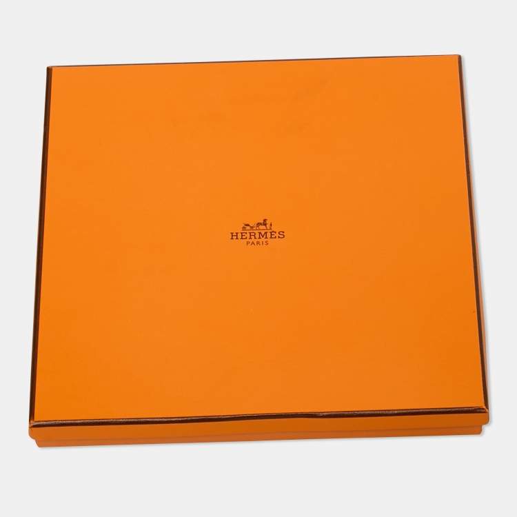 Pre Owned Hermes Pink Selle Des Steppes Printed Silk Square Scarf