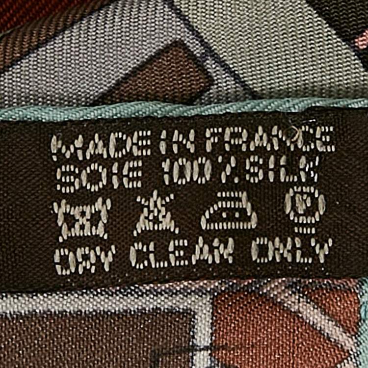 Pre Owned Hermes Multicolor Mots de Silk Gavroche