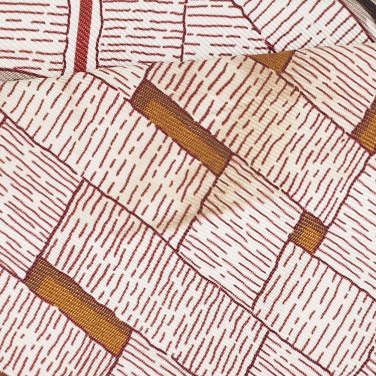Pre Owned Hermès Brown/Orange Mors a Jouets Silk Twilly Set of 2