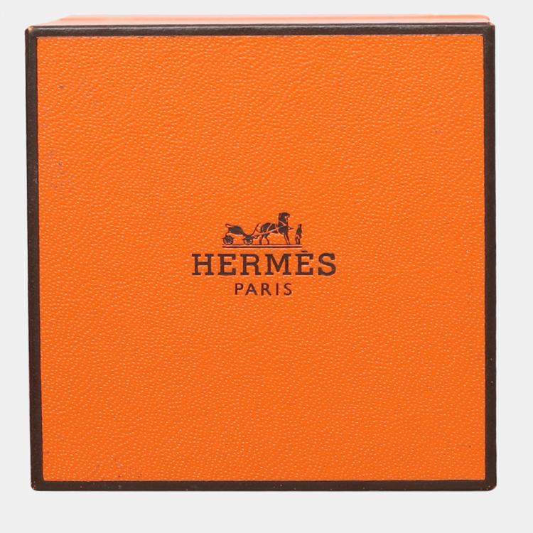 Pre Owned Hermes Silver 925 Galop Ring EU 52