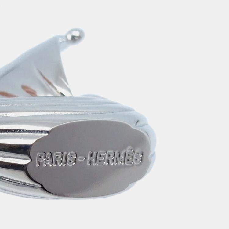 Pre Owned Hermes L'Air de Paris Yacht Silver Cadena Lock Bag Charm