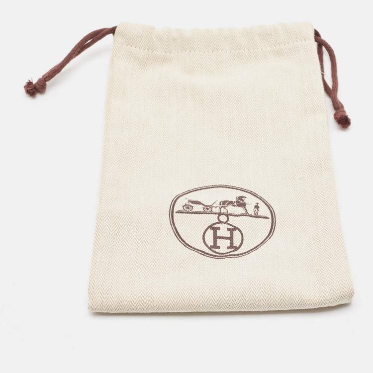 Pre Owned Hermès White Attelage en Arbalete Silk Scarf