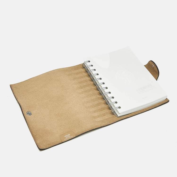 Pre Owned Hermes Poussiere Togo Leather Ulysse PM Notebook Cover 