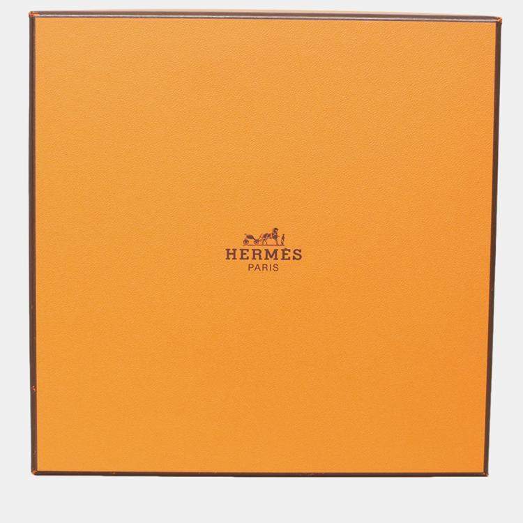 Pre Owned Hermes Reversible Leather Belt With Gamma Buckle