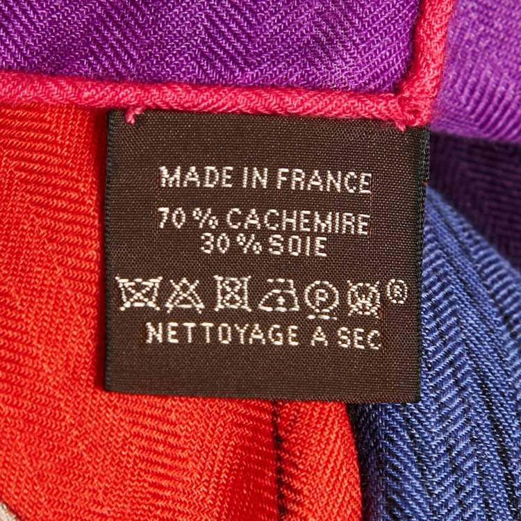 Pre Owned Hermès Multicolor Cashmere Blend Zouaves Et Dragons Scarf 