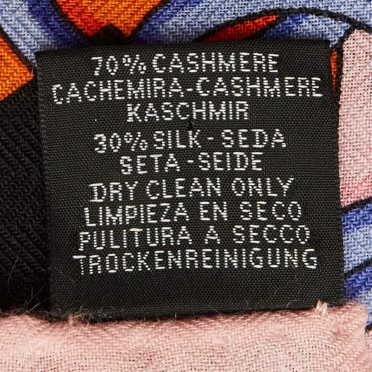Pre Owned Hermès Multicolor Cashmere Silk Panoplie Equestre Scarf