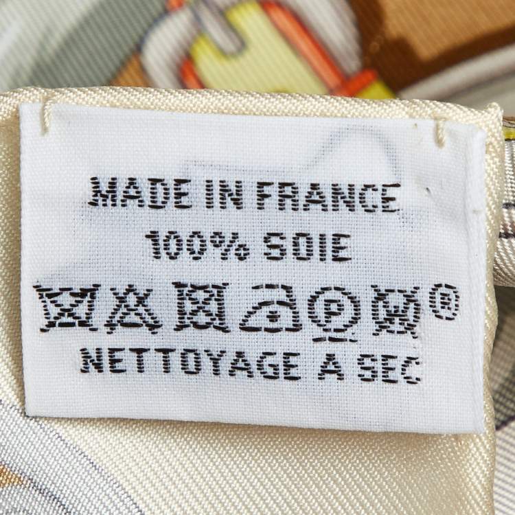 Pre Owned Hermès Multicolor Silk Harnais de Coeur Scarf