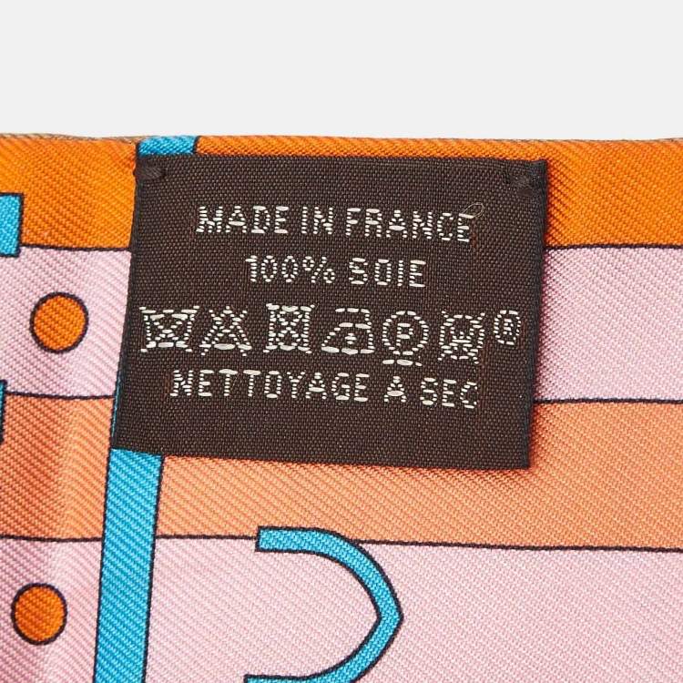 Pre Owned Hermes Multicolor Rocabar Silk Twilly Scarf