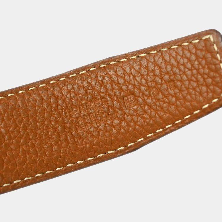 Pre Owned Hermes Constance Small  Black Calf Box  Reversible Belt 