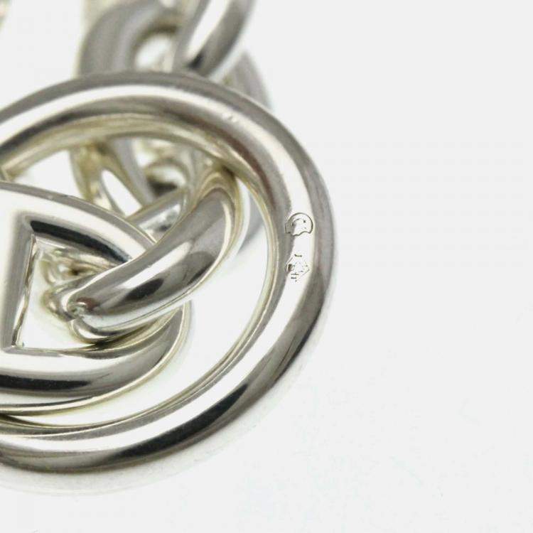 Pre Owned Hermes Chaine D’Ancre MM Silver Charm Bracelet