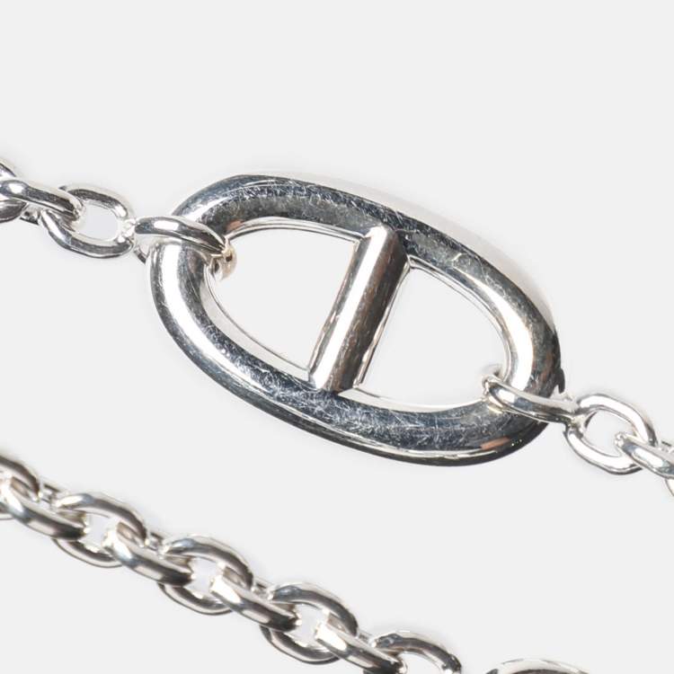 Pre Owned Hermès Sterling Silver Farandole Long Toggle Necklace