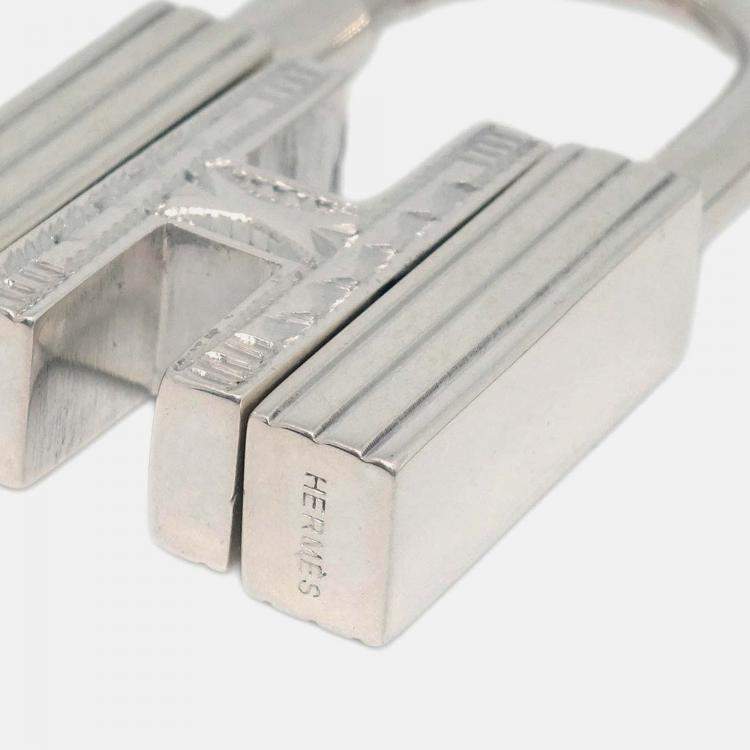 مملوكة مسبقًا Hermes Silver Touareg H Cadena Small