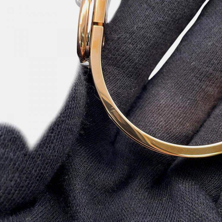 Pre Owned Hermes Mini Clic Chaine D'Ancre Bracelet Size PM Marong Rasse Lacquer