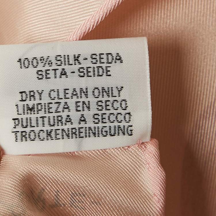 Pre Owned Hermès Pink Silk Nous Sommes Inseparables Scarf