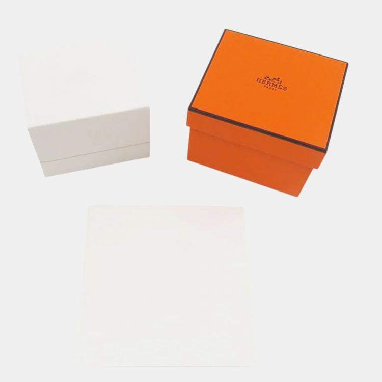 Pre Owned خاتم زفاف هيرمس إيفر كيلي ماسي ذهب وردي 18 قيراط الحجم الأوروبي 48