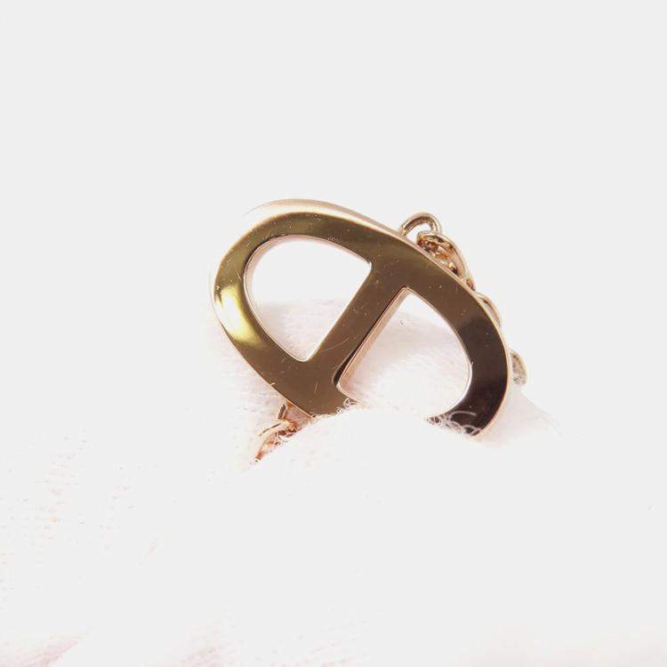 Pre Owned Hermes Chaine D'Ancre Contour XS 18K Pink Gold Bracelet 